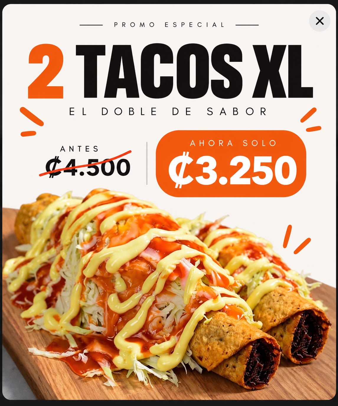 Promo Tacos XL